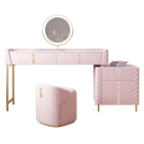 PU Leather Tassel Drawer Pulls Zinc Alloy for Cupboard Desk Cabinet Pink