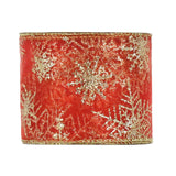 Maxbell Maxbell Metallic Glitter Ribbon Christmas DIY Trim Crafts for Party Home Decoration Red