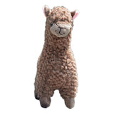 Animal Plush Toys Small Doll Alpaca Soft Ornaments for Kids Girls Boys Gifts Brown