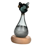 Windstorm Glass Weather Predictor Office Christmas Weather Forecast Bottle Black