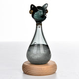 Windstorm Glass Weather Predictor Office Christmas Weather Forecast Bottle Black