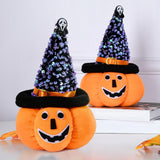 Maxbell Creative Halloween Pumpkin Doll Plush Toy Gift Ornaments for Holiday Pointed 13cmx21cm