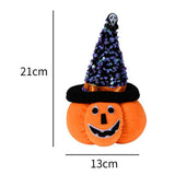 Maxbell Creative Halloween Pumpkin Doll Plush Toy Gift Ornaments for Holiday Pointed 13cmx21cm