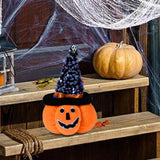 Maxbell Creative Halloween Pumpkin Doll Plush Toy Gift Ornaments for Holiday Pointed 13cmx21cm