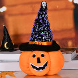 Maxbell Creative Halloween Pumpkin Doll Plush Toy Gift Ornaments for Holiday Pointed 13cmx21cm