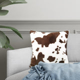 Maxbell Cow Pattern Printed 18x18 Inches Pillowcase Cushion Cover Durable Brown