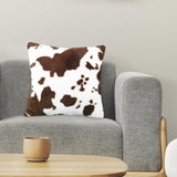 Maxbell Cow Pattern Printed 18x18 Inches Pillowcase Cushion Cover Durable Brown