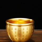 Maxbell Maxbell Planter Vase Decor Money Bank Brass Fortune Cylinder for Home Party Light7.3cmx5cmx4.6cm