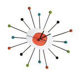 Round Wall Clock Non Ticking Bathroom Decorative Hanging Clocks