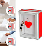 Maxbell Donation Box Suggestion Box Wedding Cards Box for Baby Shower Charity Mail Above