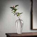 Maxbell 2x Modern Glass Vase Floral Vases Flower Vase for Decor Accessories