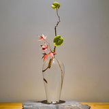 Maxbell 2x Modern Glass Vase Floral Vases Flower Vase for Decor Accessories