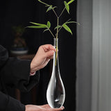 Maxbell 2x Modern Glass Vase Floral Vases Flower Vase for Decor Accessories
