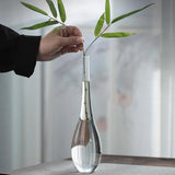 Maxbell 2x Modern Glass Vase Floral Vases Flower Vase for Decor Accessories
