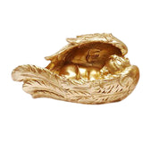 Maxbell Maxbell 2x Adorable Angel Statue Art Sculpture Home Decor Photo Props Crafts Artwork  Aureate