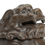 Maxbell Maxbell Lion Statue Figurines Incense Cones Holder Decor Incense Coil Burner Brown