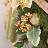 Maxbell Maxbell Christmas Teardrop Swag Flower Wreath for Farmhouse Spring Summer Decoration