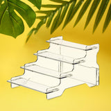 Maxbell 2x Display Riser Shelves Stand Organizer Storage Model Collectibles Dessert