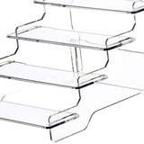 Maxbell 2x Display Riser Shelves Stand Organizer Storage Model Collectibles Dessert