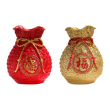 Maxbell Maxbell Novelty Flower Vase Planter Pot bag Shape Art for Home Decor Party Red