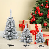Maxbell Artificial Christmas Tree Decoration Flocking Xmas Tree for Entrance Indoor S