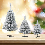Maxbell Artificial Christmas Tree Decoration Flocking Xmas Tree for Entrance Indoor S