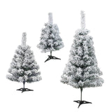 Maxbell Artificial Christmas Tree Decoration Flocking Xmas Tree for Entrance Indoor S