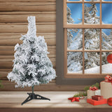 Maxbell Artificial Christmas Tree Decoration Flocking Xmas Tree for Entrance Indoor S