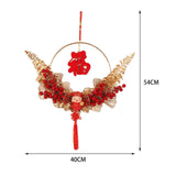 Maxbell Maxbell Chinese New Year Pendant with Chinese Knot Tassel Oriental for Restaurant Style B