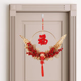 Maxbell Maxbell Chinese New Year Pendant with Chinese Knot Tassel Oriental for Restaurant Style B
