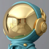 Maxbell Maxbell 3D Resin Astronaut Standing Figure Statue Floor decoration Cute Blue