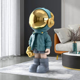 Maxbell Maxbell 3D Resin Astronaut Standing Figure Statue Floor decoration Cute Blue