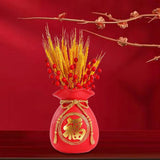 Maxbell Maxbell Flower Vase Shape Gift Table Centerpieces Planter Pot for Home Decor Red