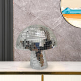 Shining Mushroom Disco Ball Creative Mushroom Shape for Bar Holiday Decor 8cmx12cm