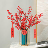 Minimalist Plants Pot Stems Bunch Storage Glass Lantern Flower Vase Decors 14cmx20.5cm
