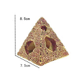 Aquarium Pyramids Decorations Fish Hiding Cave Egyptian Pyramid Statue DIY S - Aladdin Shoppers