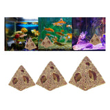 Aquarium Pyramids Decorations Fish Hiding Cave Egyptian Pyramid Statue DIY S - Aladdin Shoppers
