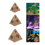 Aquarium Pyramids Decorations Fish Hiding Cave Egyptian Pyramid Statue DIY S - Aladdin Shoppers