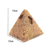 Aquarium Pyramids Decorations Fish Hiding Cave Egyptian Pyramid Statue DIY L - Aladdin Shoppers