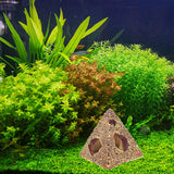Aquarium Pyramids Decorations Fish Hiding Cave Egyptian Pyramid Statue DIY L - Aladdin Shoppers