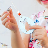 Maxbell Maxbell Happy Easter Pendant Ornament Hanging Decoration DIY for Tree Outdoor Home Hollow Blue Color Rabbit