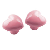 Maxbell 2Pcs Door Knobs and Handles Closet Pulls Cabinet Knobs for Kids Room Door pink