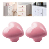 Maxbell 2Pcs Door Knobs and Handles Closet Pulls Cabinet Knobs for Kids Room Door pink