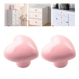 Maxbell 2Pcs Door Knobs and Handles Closet Pulls Cabinet Knobs for Kids Room Door light pink