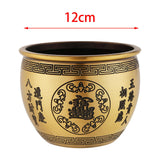 Maxbell Maxbell Brass Feng Shui Bowl Gift Desk Money Bank Statue Figurine Treasure Basin Without Base Stand