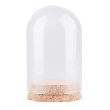 Maxbell 2x10Pcs Display Dome with Base Collectibles Dustproof Display Case Glass Dome