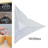 Stair Dust Corners Furniture Corner for Drawer Desk Home Corner Protector 100PCS