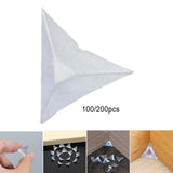 Stair Dust Corners Furniture Corner for Drawer Desk Home Corner Protector 100PCS