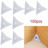 Stair Dust Corners Furniture Corner for Drawer Desk Home Corner Protector 100PCS