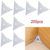 Stair Dust Corners Furniture Corner for Drawer Desk Home Corner Protector 200PCS